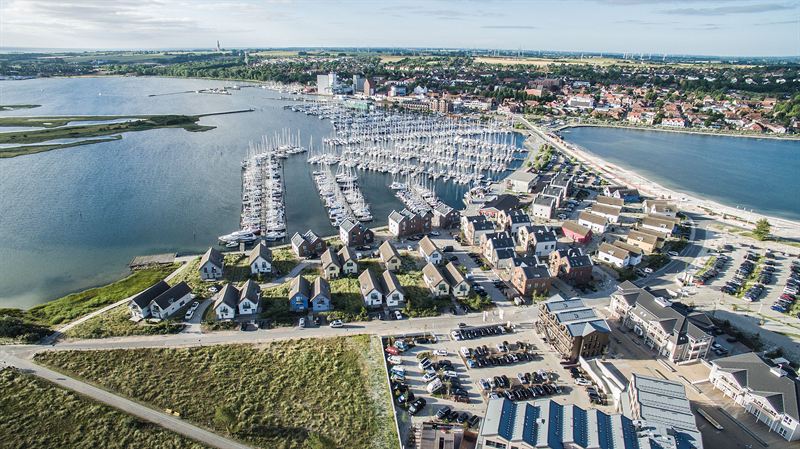 Luftbild vom Steinwarder mit Hinterland