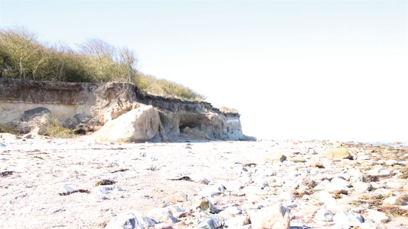 Strandabschnitt mit Abbruchkante